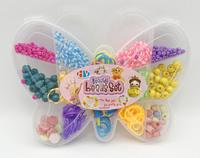 Sada gumiček a korálků 338ks na výrobu náramků Loom Band - m