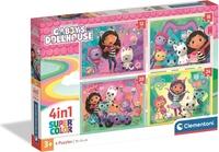 Puzzle Gábinin kouzelný domek 4v1 (12+16+20+24 dílků)