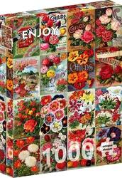Puzzle Vintage katalog květinových semen 1000 dílků