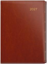 Týdenní diář 2027 Oskar Premier A5 hnědá