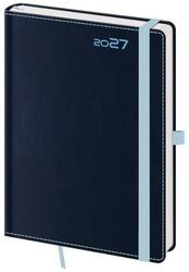 Denní diář 2027 A5 Double Blue s poutkem