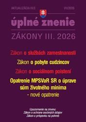 Aktualizácia III/3 2026 – Zamestnanosť