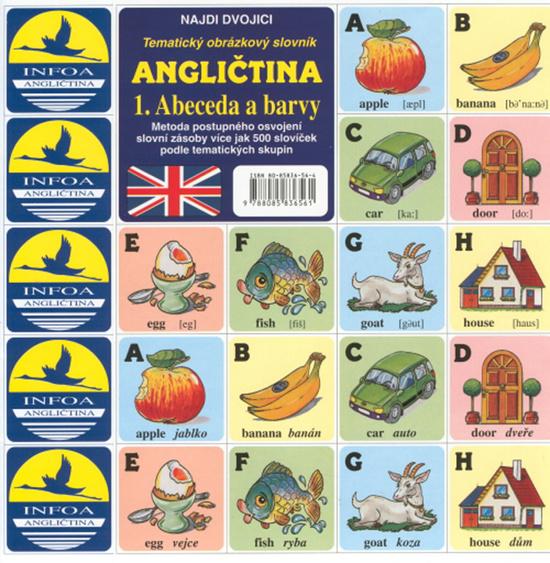 Angličtina  1. Abeceda a barvy - 80-85836-56-4