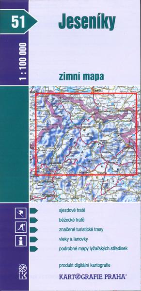 Jeseníky zimní mapa 1:100 000 - 8070117877