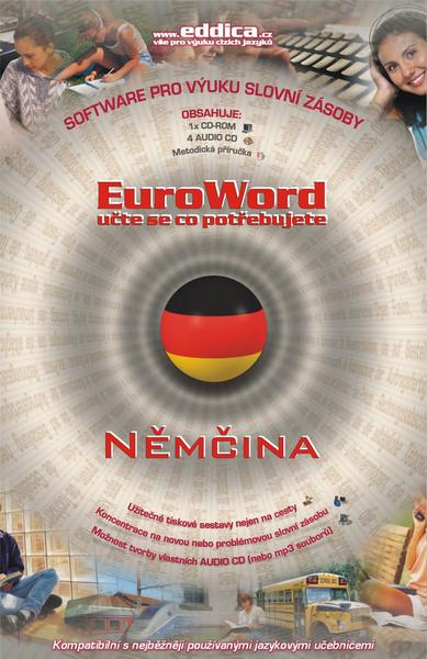 EuroWord Němčina - 1 CD-ROM, 4 AUDIO CD, metodická příručka