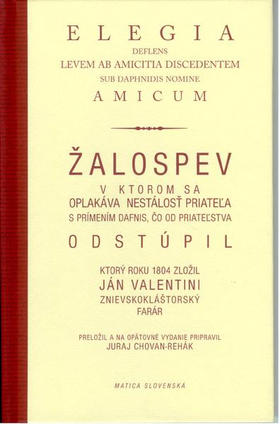 Žalospev Elegia - 80-7090-842-4