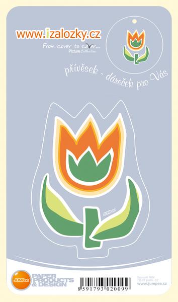 Levně Průsvitná záložka Tulipán - PZ 008