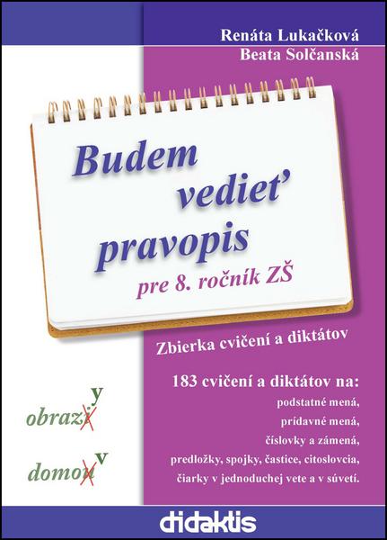 Budem vedieť pravopis pre 8. ročník ZŠ - 978-80-8166-005-4