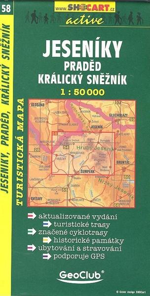 Jeseníky, Praděd, Kralický Sněžník 1:50 000 - 8072241788