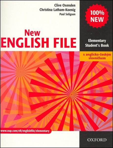 New English file elementary Studenťs Book s anglicko-českým slovníčkem - 01-945190-8-2