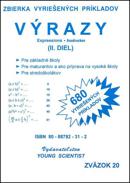 Výrazy II. diel - 978-80-88792-31-4
