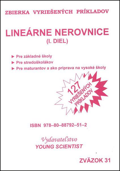 Levně Lineárne nerovnice I.diel