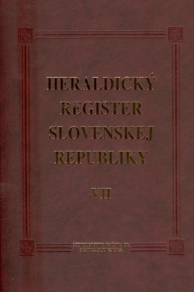 Heraldický register Slovenskej republiky VII - 978-80-7090-934-8