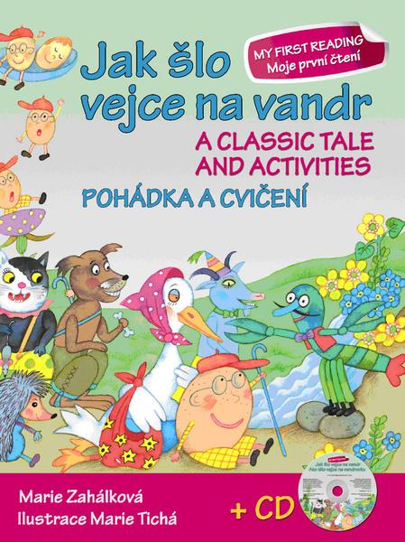 Jak šlo vejce na vandr Pohádka a cvičení + CD - 978-80-7451-349-7