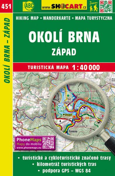 Okolí Brna - západ 1:40 000 - 9788072247295