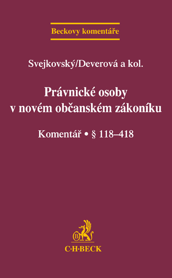 Právnické osoby v novém občanském zákoníku - 978-80-7400-445-2