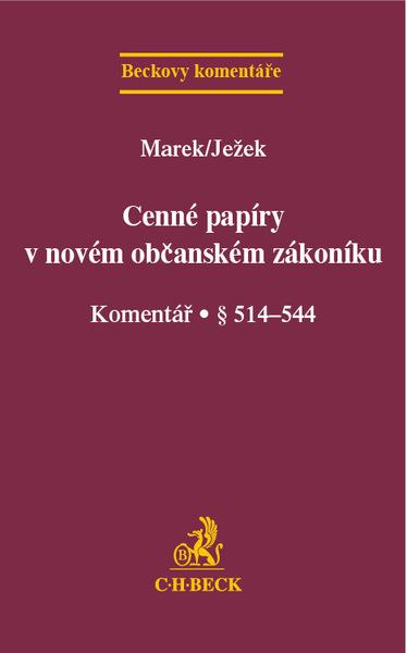 Cenné papíry v novém občanském zákoníku - 978-80-7400-466-7