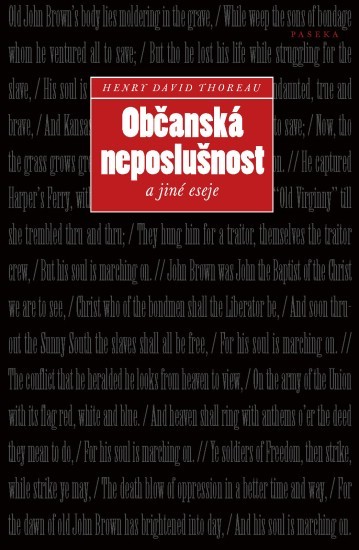 Občanská neposlušnost a jiné eseje - 978-80-7432-340-9