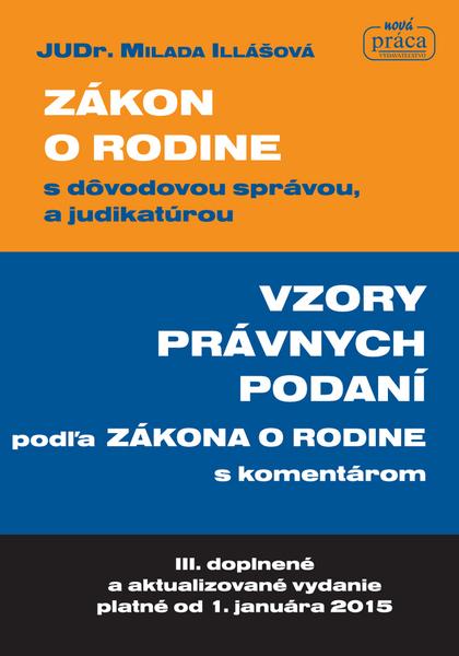 Levně Zákon o rodine s dôvodovou správou, a judikatúrou