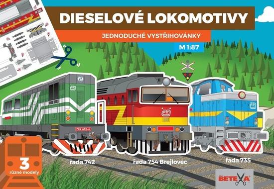 Levně BETEXA, zásilková služba s. r. o. Dieselové lokomotivy - Jednoduché vystřihovánky