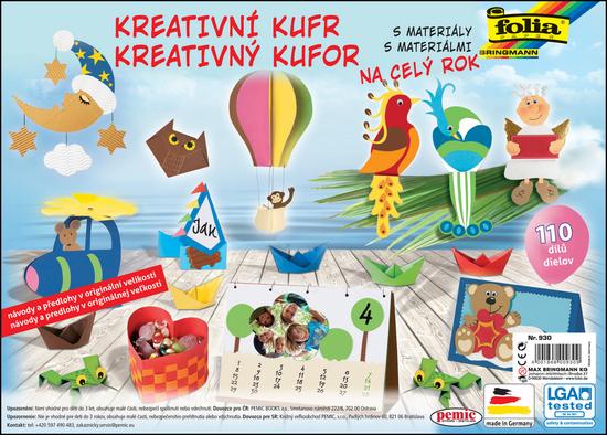 Sada barevných papírů na výrobu dekorací 110 kusů