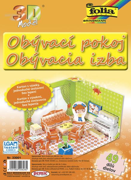 Levně 3D model Obývací pokoj