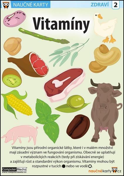 Naučné karty Vitamíny - 978-80-7402-193-0