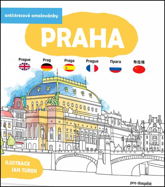 Antistresové omalovánky Praha - 978-80-7390-259-9