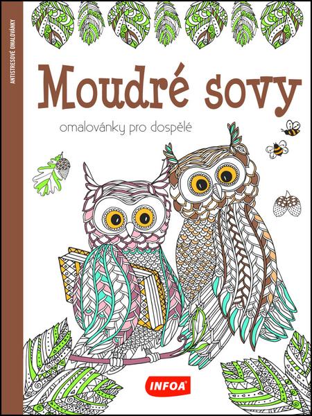 Levně Moudré sovy Omalovánky pro dospělé