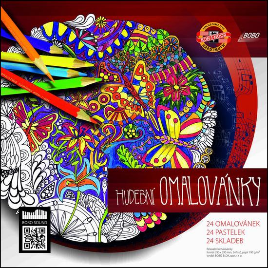 Levně Hudební omalovánky + 24 pastelek Koh-i-noor