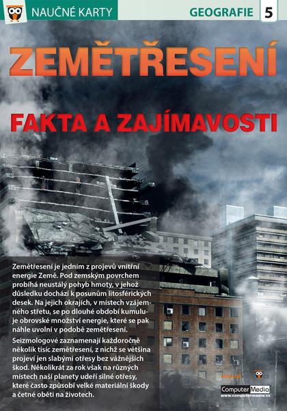 Naučné karty Zemětřesení - 978-80-7402-267-8