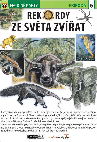 Naučné karty Rekordy ze světa zvířat - 978-80-7402-276-0