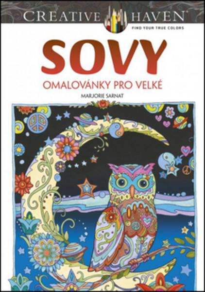 Sovy omalovánky pro velké