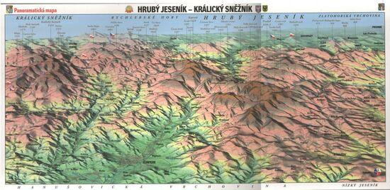 Panoramatická mapa Hrubý Jeseník - 9788087137420