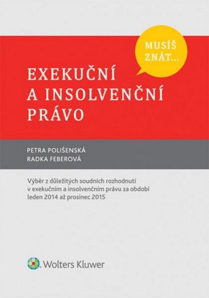 Musíš znát... Exekuční a insolvenční právo - 978-80-7552-395-2
