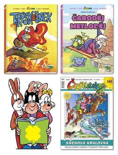 Balíček 3ks Tryskošnek + Čaroděj Metloděj + časopis - 978-80-87849-24-8