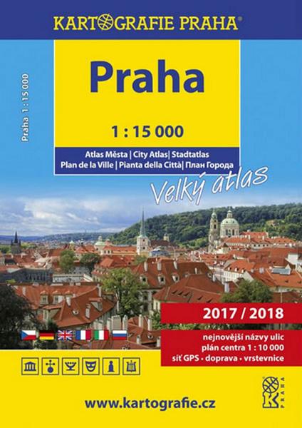 PRAHA velký atlas města 1:15 000 - 978-80-7393-408-8