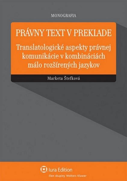 Levně Právny text v preklade
