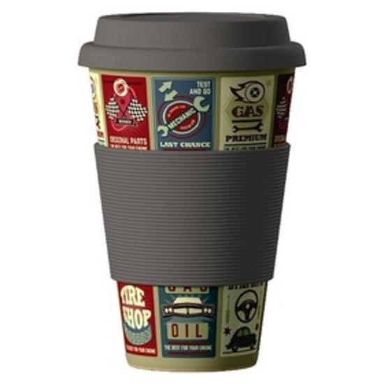 Termohrnek Bamboo Cup 400ml Cars