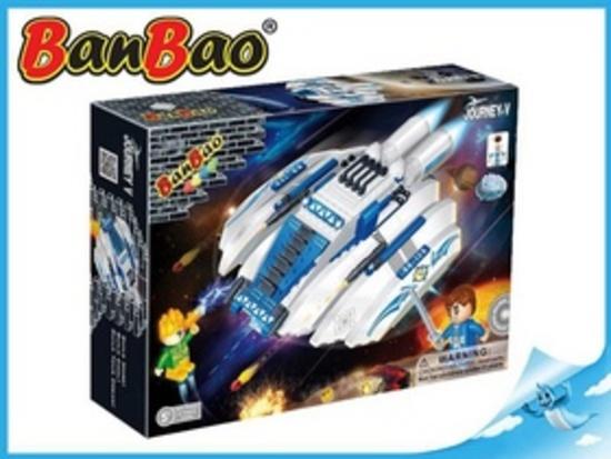 BanBao stavebnice Journey V vesmírná loď BB-129 na baterie se světlem 252ks