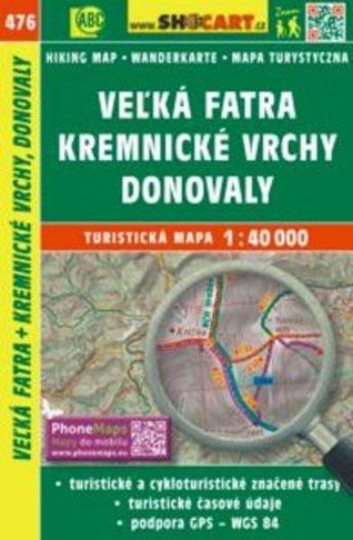 Veľká Fatra, Kremnické vrchy, Donovaly 1:40 000 - 978-80-7224-754-7