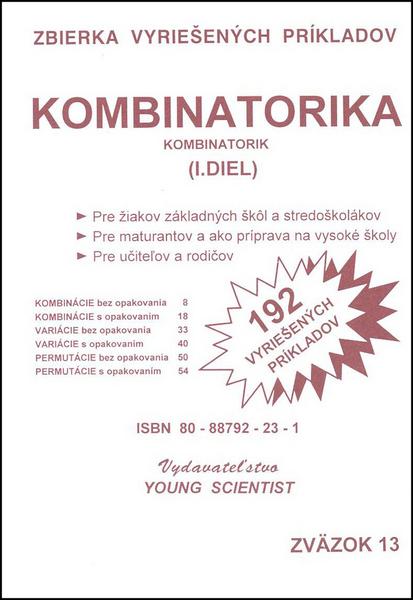Kombinatorika I.diel - 978-80-88792-23-9