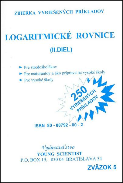 Levně Logaritmické rovnice