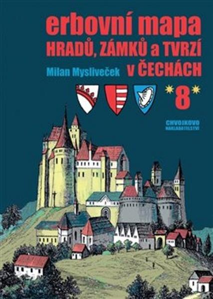 Erbovní mapa hradů, zámků a tvrzí v Čechách 8 - 978-80-86183-77-0