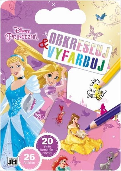 Levně Obkresluj a vybarvuj Disney Princezny