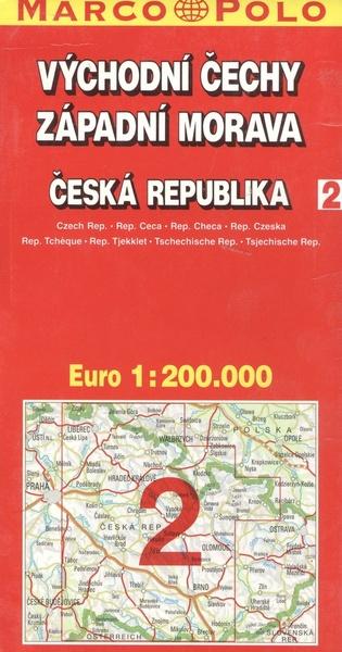 Levně ČR 2 Východní Čechy, Západní Morava 1:200 000