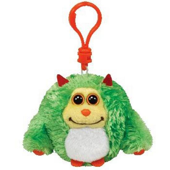 Levně Plyš očka Monstaz neon green přívěšek