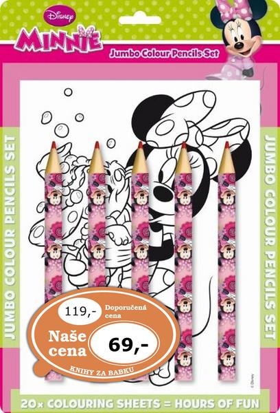 Omalovánka s maxi pastelkami Minnie