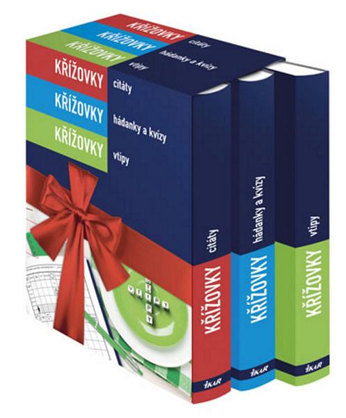Křížovky Citáty, hádanky a kvízy, vtipy BOX