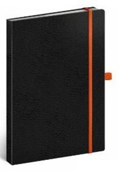 Notes Vivella tečkovaný černý/oranžový
